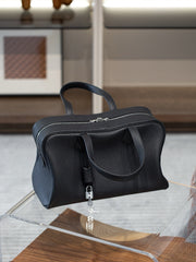 Luxury Taurillon Clemence Boston Commuter Tote Bag, Large Calf Leather Leather Handbag & Shoulder Bag for Women