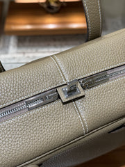 Luxury Taurillon Clemence Boston Commuter Tote Bag, Large Calf Leather Leather Handbag & Shoulder Bag for Women