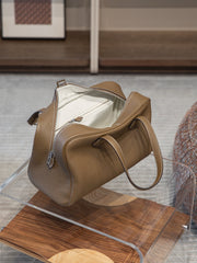 Luxury Taurillon Clemence Boston Commuter Tote Bag, Large Calf Leather Leather Handbag & Shoulder Bag for Women