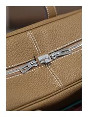 Luxury Taurillon Clemence Boston Commuter Tote Bag, Large Calf Leather Leather Handbag & Shoulder Bag for Women