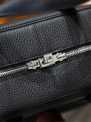 Luxury Taurillon Clemence Leather Boston Shoulder Bag, Calf Leather Leather Handbag & Shoulder Bag for Women