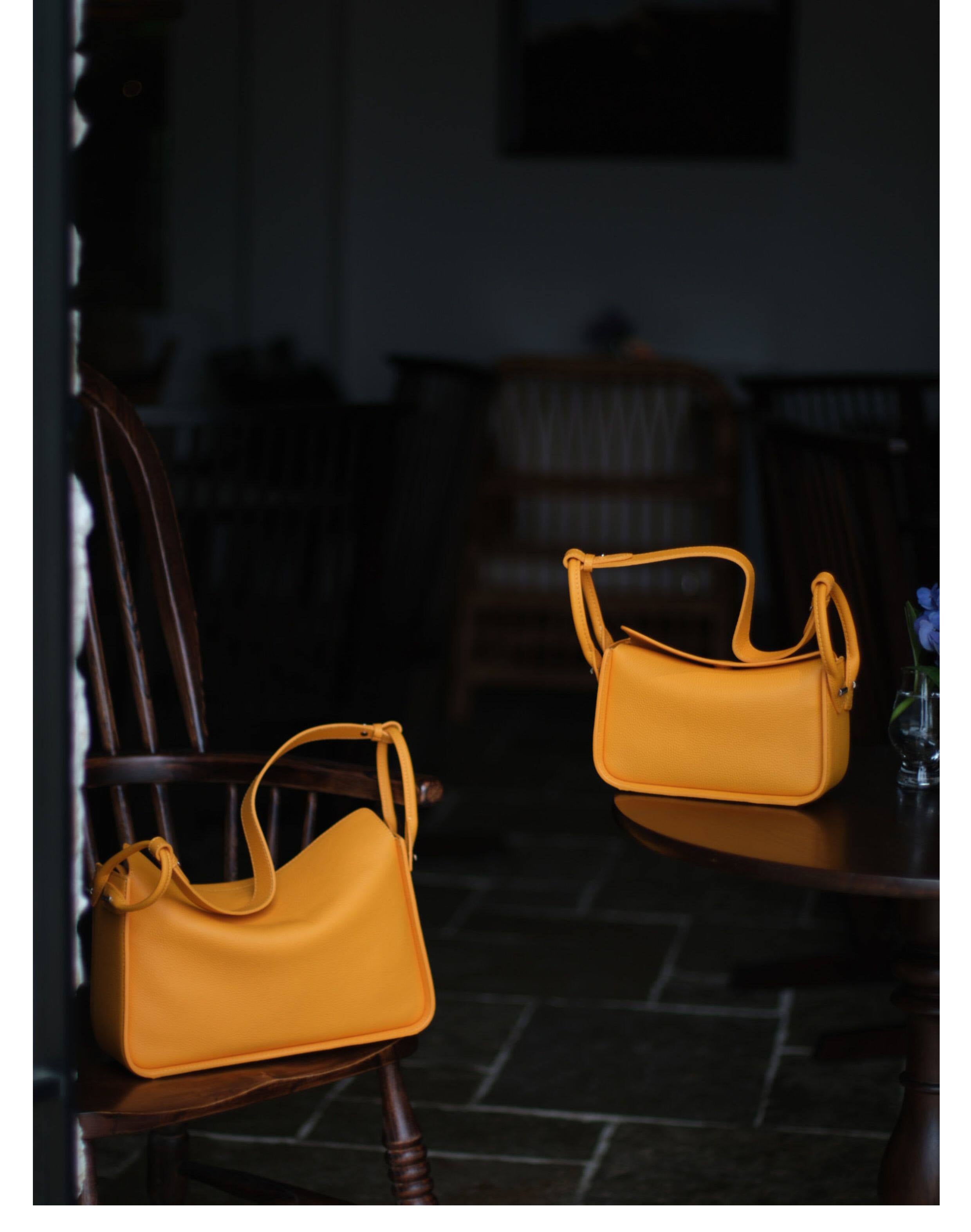 Luxury Togo Calfskin Leather Pillow Bag |  Minimalist Slouchy Crossbody & Shoulder Bag | 2026 Designer Collection