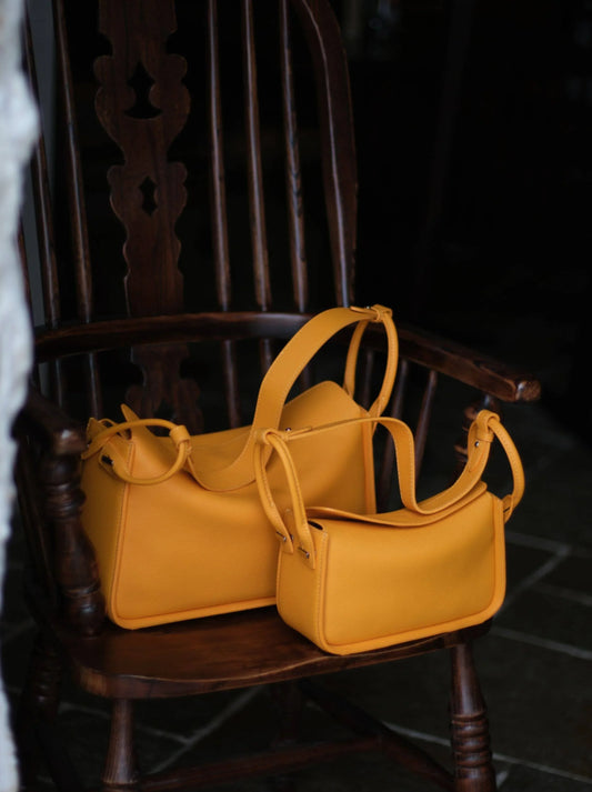 Luxury Togo Calfskin Leather Pillow Bag |  Minimalist Slouchy Crossbody & Shoulder Bag | 2026 Designer Collection