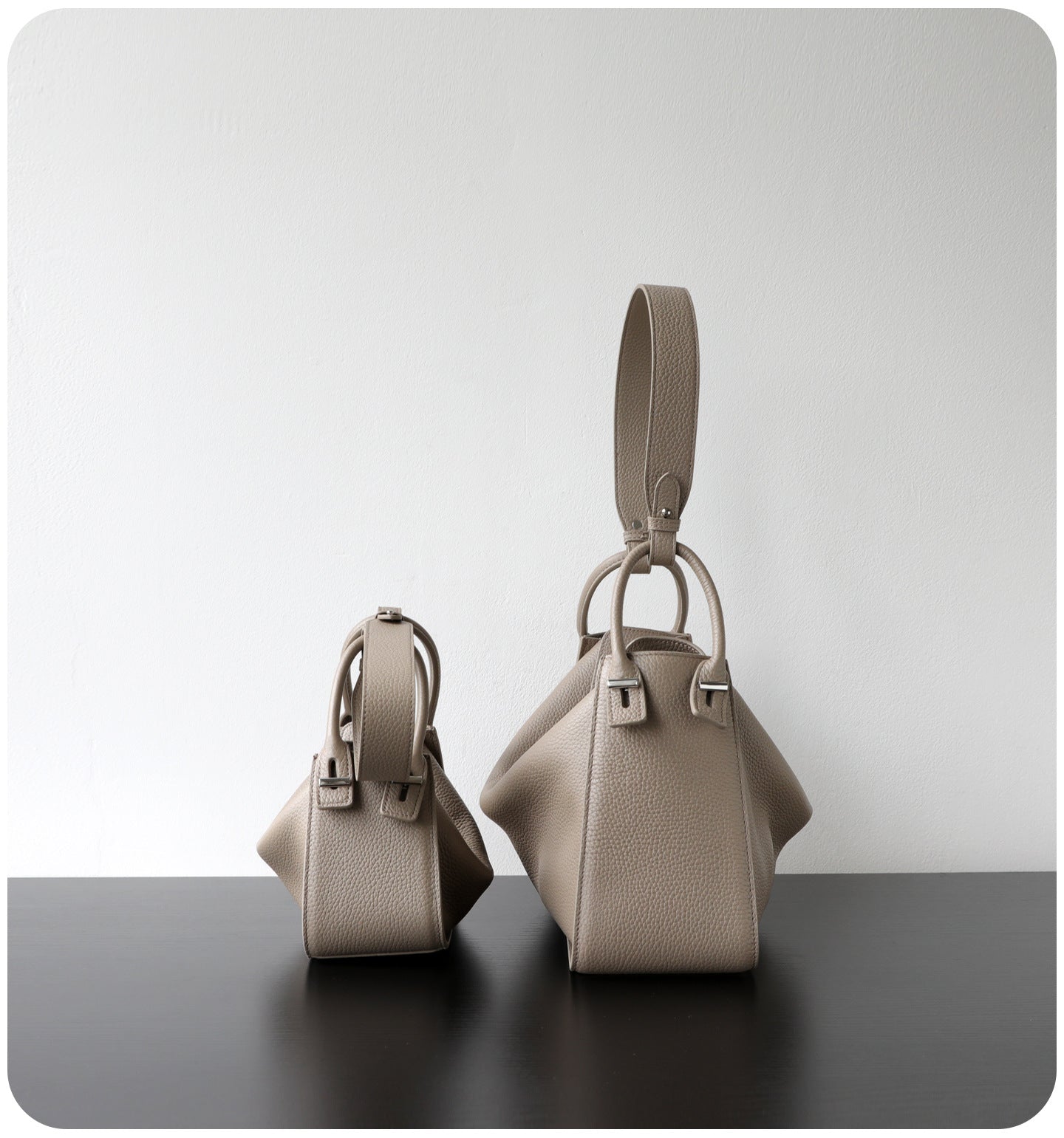 Luxury Togo Calfskin Leather Pillow Bag |  Minimalist Slouchy Crossbody & Shoulder Bag | 2026 Designer Collection
