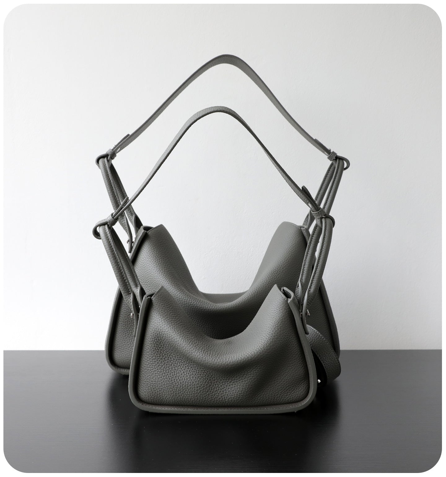 Luxury Togo Calfskin Leather Pillow Bag |  Minimalist Slouchy Crossbody & Shoulder Bag | 2026 Designer Collection