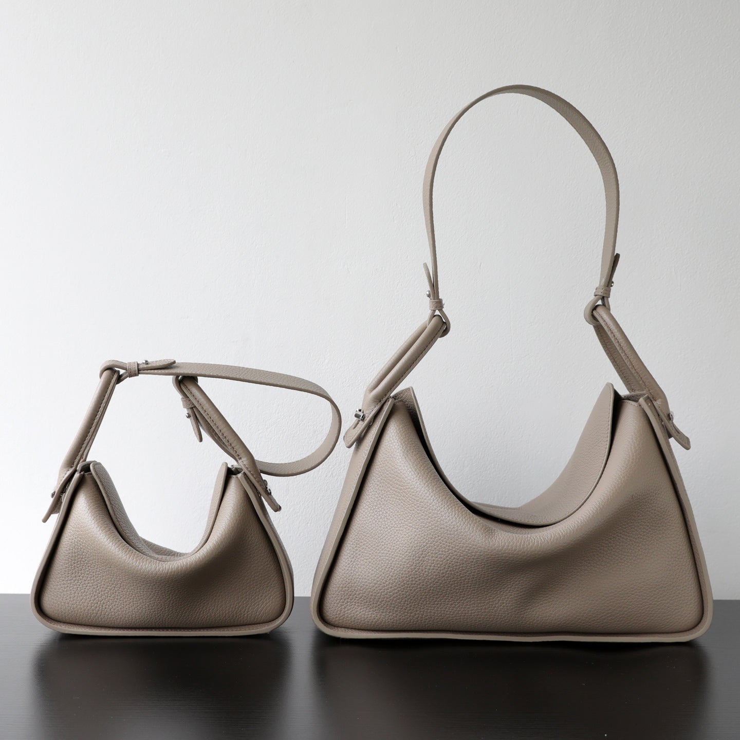 Luxury Togo Calfskin Leather Pillow Bag |  Minimalist Slouchy Crossbody & Shoulder Bag | 2026 Designer Collection
