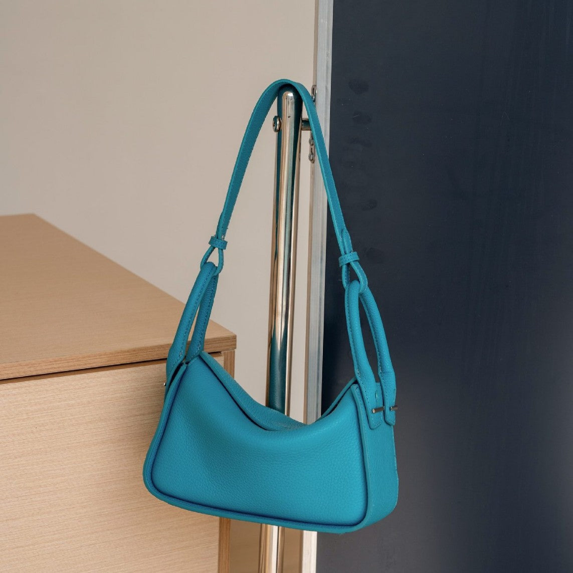 Luxury Togo Calfskin Leather Pillow Bag |  Minimalist Slouchy Crossbody & Shoulder Bag | 2026 Designer Collection