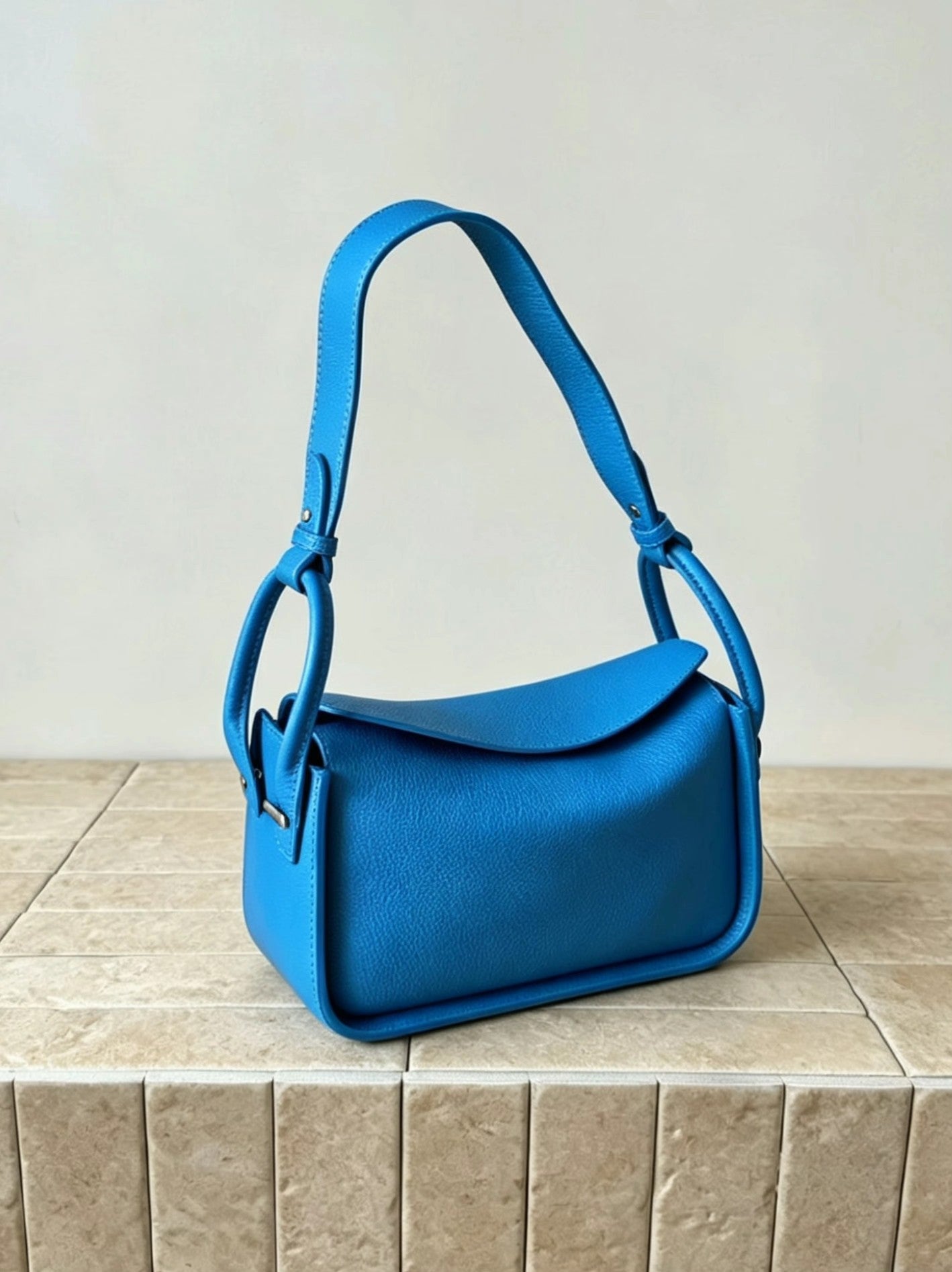 Luxury Togo Calfskin Leather Pillow Bag |  Minimalist Slouchy Crossbody & Shoulder Bag | 2026 Designer Collection