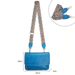 Men's Full Grain Leather Crossbody Bag, Handcrafted Embossed Floral Messenger Bag, Antique Leather Brown Purse