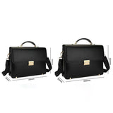 Men's Leather Briefcase with Combination Lock | Oversized Business Laptop Bag