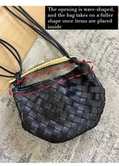 Mini Lambskin Handmade Woven Sardine Hobo Bag, Gold Bar Clutch, Luxury Crossbody & Shoulder Purse