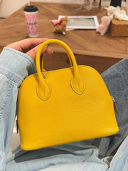 Mini Emma Luxurious Two-way Premium Italian Leather Bag | Handcrafted Full-grain Eve Calf Leather Shoulder Bag