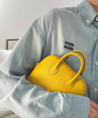 Mini Emma Luxurious Two-way Premium Italian Leather Bag | Handcrafted Full-grain Eve Calf Leather Shoulder Bag