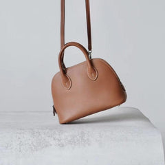 Mini Emma Luxurious Two-way Premium Italian Leather Bag | Handcrafted Full-grain Eve Calf Leather Shoulder Bag