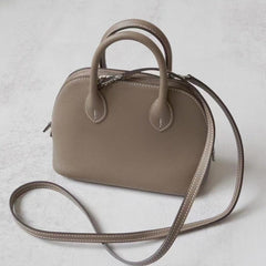 Mini Emma Luxurious Two-way Premium Italian Leather Bag | Handcrafted Full-grain Eve Calf Leather Shoulder Bag