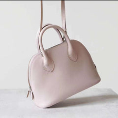 Mini Emma Luxurious Two-way Premium Italian Leather Bag | Handcrafted Full-grain Eve Calf Leather Shoulder Bag