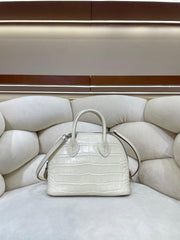 Mini Emma Luxurious Two-way Premium Italian Leather Bag | Handcrafted Full-grain Eve Calf Leather Shoulder Bag