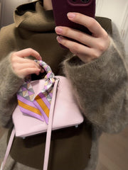 Mini Emma Luxurious Two-way Premium Italian Leather Bag | Handcrafted Full-grain Eve Calf Leather Shoulder Bag