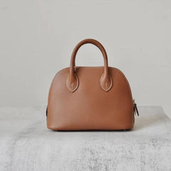 Mini Emma Luxurious Two-way Premium Italian Leather Bag | Handcrafted Full-grain Eve Calf Leather Shoulder Bag