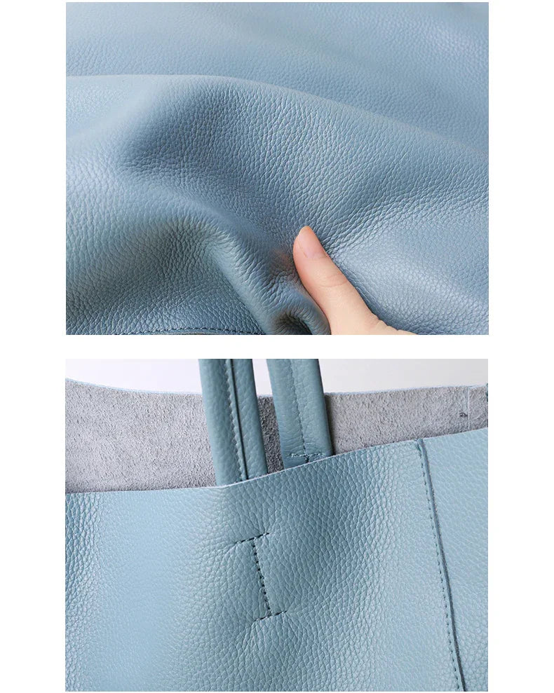 Minimalist Leather Tote Bag, Classic Leather Tote, Everyday Use Tote Bag, Laptop Work Student Bag, Leather Shoulder Bag, Mother’s Day Gift