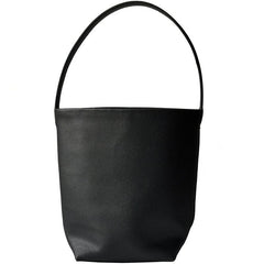 Minimalist Classic Leather Bucket Bag | Large Leather Tote Bag | Fashion Shoulder Bag, Tan Mummy Bag, Everyday Bag, Unisex Bag