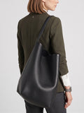 Minimalist Classic Leather Bucket Bag | Large Leather Tote Bag | Fashion Shoulder Bag, Tan Mummy Bag, Everyday Bag, Unisex Bag