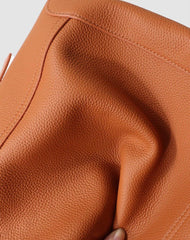 Minimalist Pebbled Leather Bucket Bag | Handcrafted Genuine Leather Shoulder Bag, Chic Crossbody Bag, Gift for Her