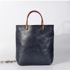 Minimalist Vintage  Cowhide Leather Bucket Bag,  HandmadeTote Shoulder Bag for Women, Elegant Everyday & Wedding Purse