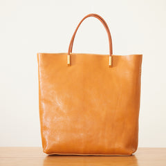 Minimalist Vintage  Cowhide Leather Bucket Bag,  HandmadeTote Shoulder Bag for Women, Elegant Everyday & Wedding Purse