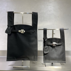 Minimalist & Versatile Soft Cowhide Leather Crossbody Bag with Lock Closure