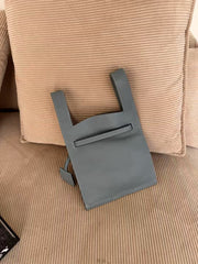 Minimalist & Versatile Soft Cowhide Leather Crossbody Bag with Lock Closure