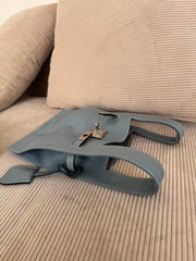 Minimalist & Versatile Soft Cowhide Leather Crossbody Bag with Lock Closure