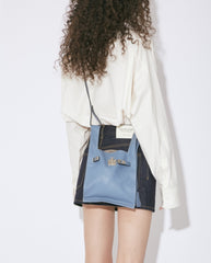 Minimalist & Versatile Soft Cowhide Leather Crossbody Bag with Lock Closure