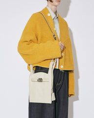 Minimalist & Versatile Soft Cowhide Leather Crossbody Bag with Lock Closure