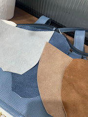 Minimalist & Versatile Soft Cowhide Leather Crossbody Bag with Lock Closure