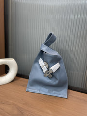 Minimalist & Versatile Soft Cowhide Leather Crossbody Bag with Lock Closure
