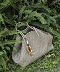 Summer Handwoven Cowhide Leather Tote Bag, Large Soft Slouchy Shoulder Bag, Lightweight Travel & Commuter Fashion Shopper Bag For Women