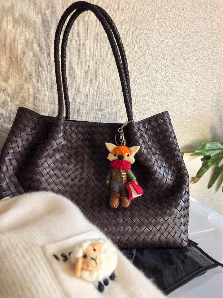 Italy Lambskin Leather Tote, Large Intrecciato Leather Bag, Classic Elegant Tote in Trendy, Designer Bag, Gift to Her