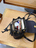 Handmade Cowhide Leather Mini Bamboo Convertible Backpack | Leather Drawstring Shoulder & Handbag for Women