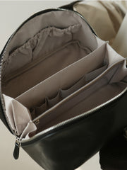 Premium Full-Grain Pebbled Leather Toiletry & Makeup Bag – Minimalist Design Travel-Ready Organiser For Women