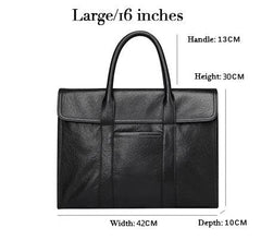 Premium Leather Mens' Suitcase Weekender | 15 Inches Leather Laptop Bag, Ladies' Briefcase, 15 Inches Laptop Bag, Men Work Tote, Business Shoulder Bag, Fashion Designer Laptop Bag Alexel Crafts