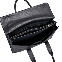 Premium Leather Mens' Suitcase Weekender | 15 Inches Leather Laptop Bag, Ladies' Briefcase, 15 Inches Laptop Bag, Men Work Tote, Business Shoulder Bag, Fashion Designer Laptop Bag Alexel Crafts