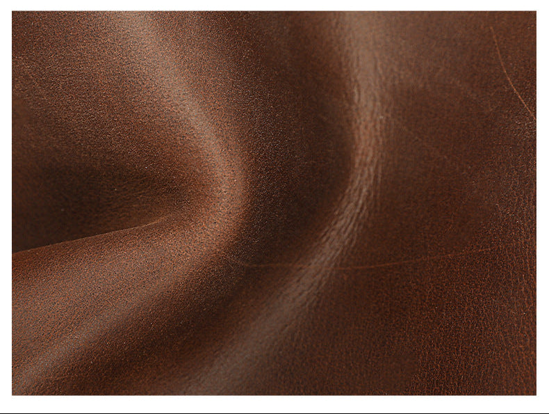 Premium Men's Crazy Horse Cowhide Leather Briefcase | 16-inch Laptop Messenger for Business & Travel