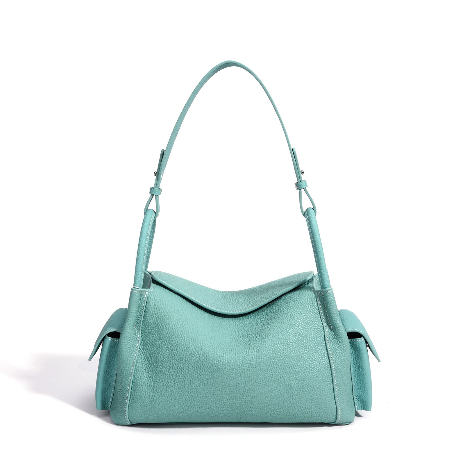 Premium Soft Cowhide Leather Hobo Shoulder Bag | Versatile Crossbody & Commuter Bag for Women