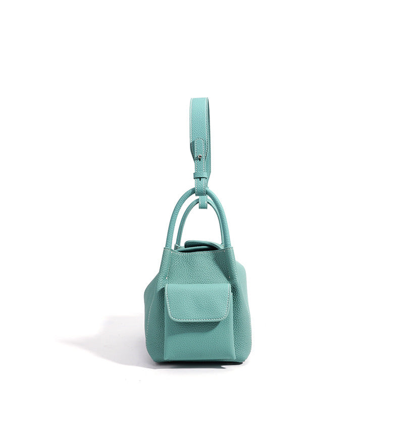 Premium Soft Cowhide Leather Hobo Shoulder Bag | Versatile Crossbody & Commuter Bag for Women