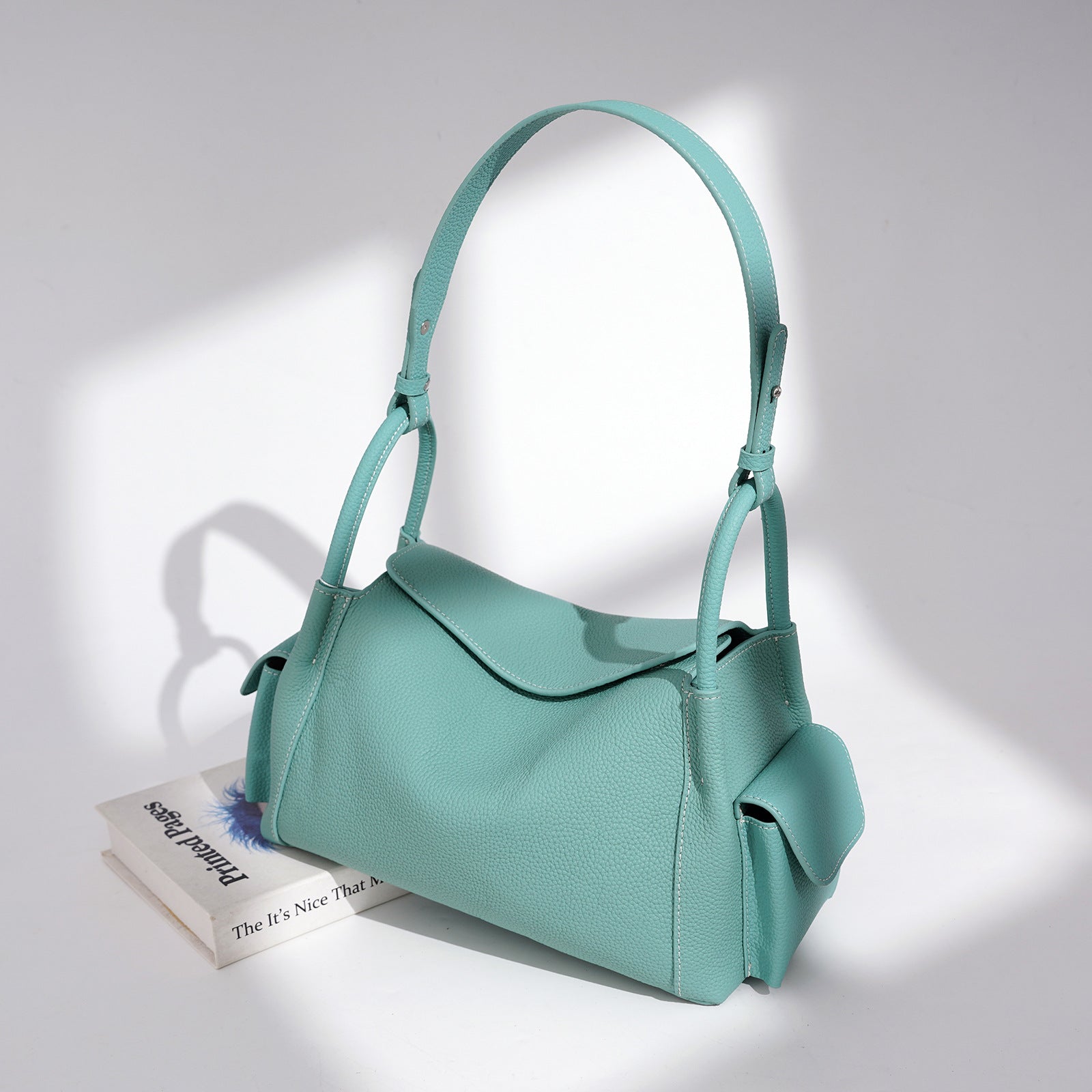 Premium Soft Cowhide Leather Hobo Shoulder Bag | Versatile Crossbody & Commuter Bag for Women