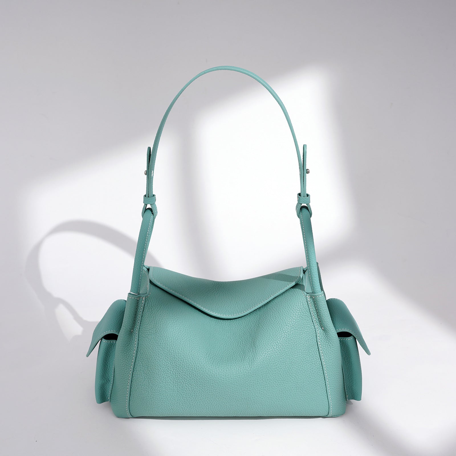 Premium Soft Cowhide Leather Hobo Shoulder Bag | Versatile Crossbody & Commuter Bag for Women