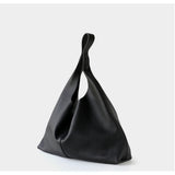 Premium Suede Leather Large Hobo Tote | Minimalist Slouchy Cowhide Leather Commuter Bag