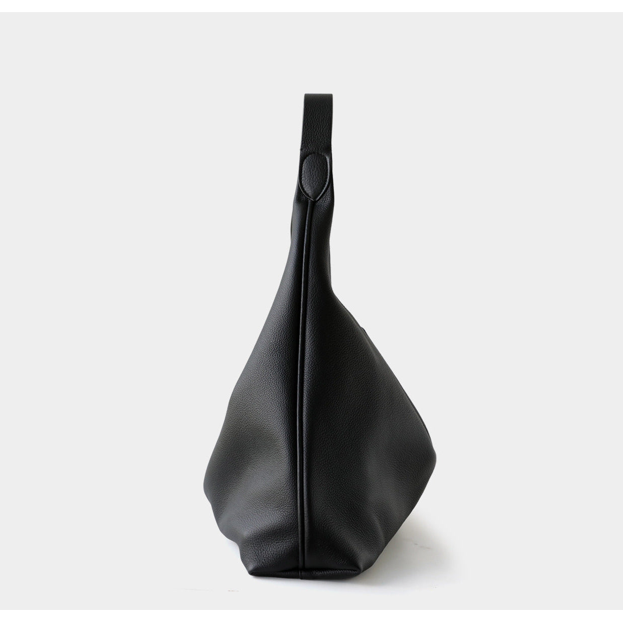 Premium Suede Leather Large Hobo Tote | Minimalist Slouchy Cowhide Leather Commuter Bag