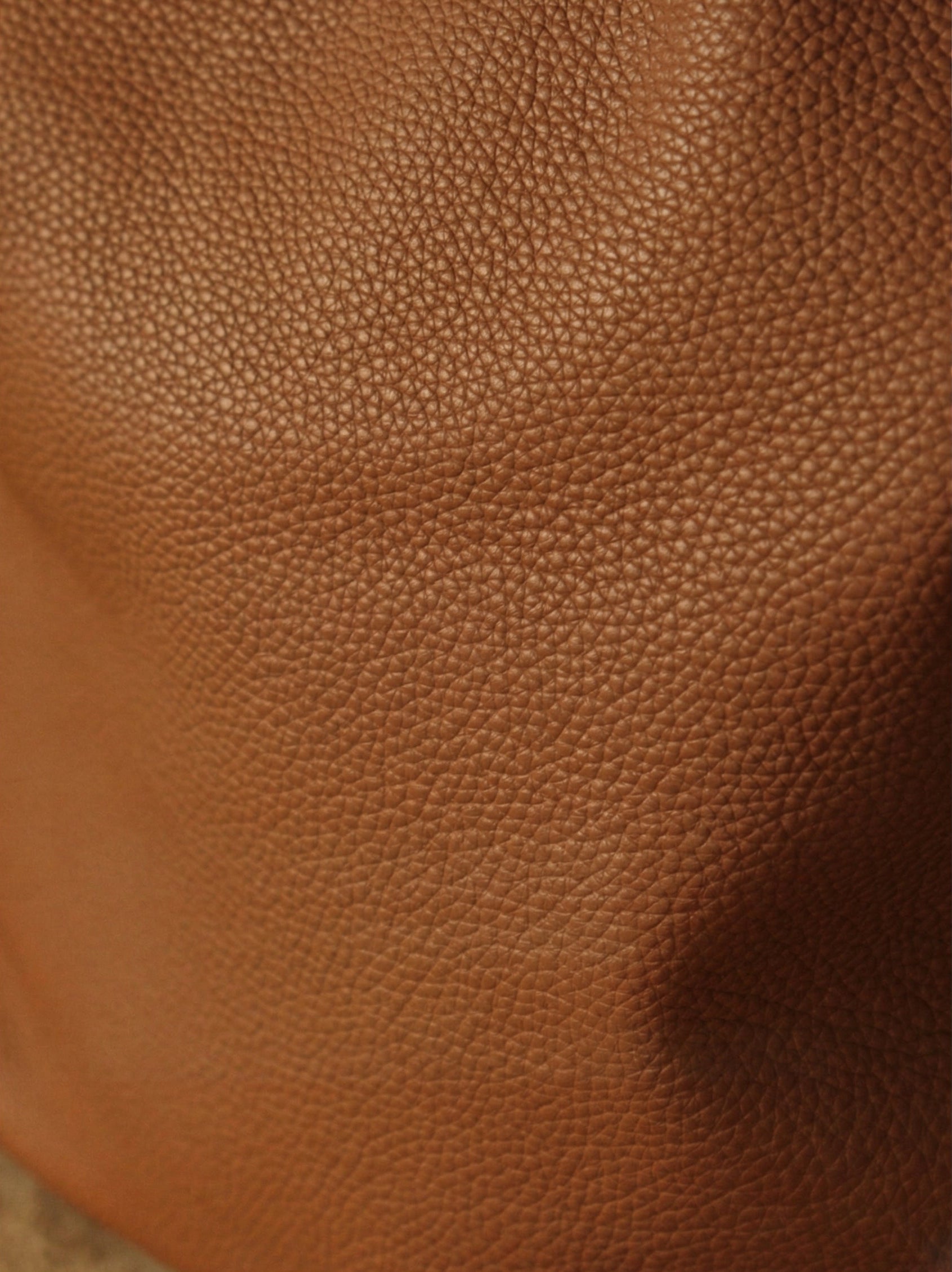 Premium Togo Leather Slouchy Tote Bag | Large Minimalist Bucket Bag | Cowhide Shoulder Bag